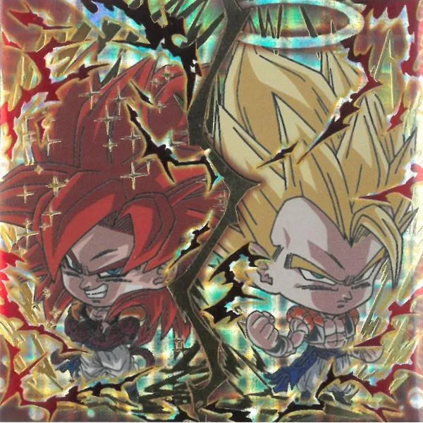ドラゴンボール超戦士シールウエハース超 クライマックスアニバーサリー 超17-20 ゴジータ/ゴジータ UGR 究極ゴッドレア