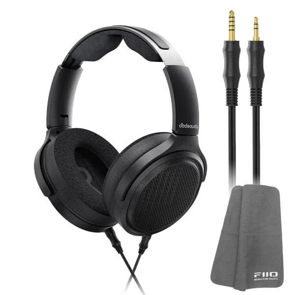 FIIO 開放型 ヘッドホン JT7 ブラック (FIO-JT7-B) 《ロゴ入りクロスプレゼント》