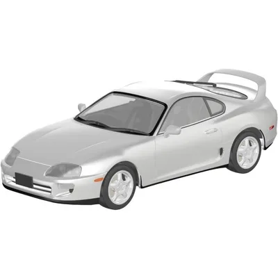 No.08-SW 1/24 JZA80 スープラ 1996 スーパーホワイトII アオシマ 楽プラ スナップカー プラモデル