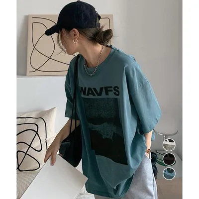 ロングtシャツ ビッグシルエットTシャツ【ネコポス投函】