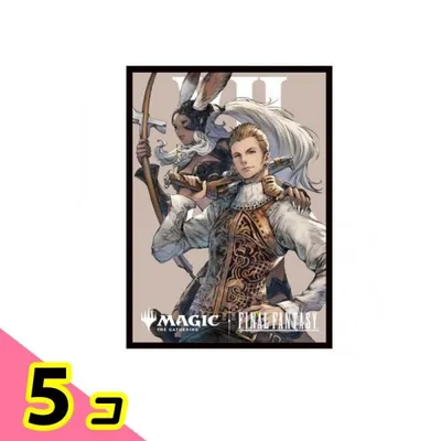 MTG FF マジックザギャザリング ファイナルファンタジー プレイヤーズカードスリーブ MFS-13 バルフレアとフラン 80枚入 5個セット