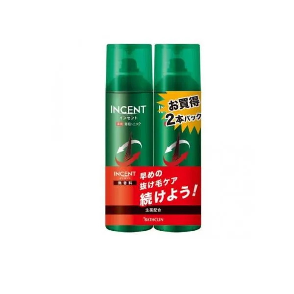 2980円以上で注文可能 インセント 薬用育毛トニック 無香料 ペアパック 190g (×2本パック) (1個)