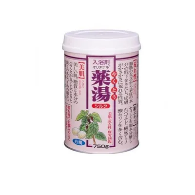 2980円以上で注文可能 入浴剤 オリヂナル薬湯 シルク 缶入 750g (1個)