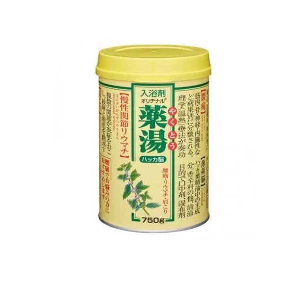 2980円以上で注文可能 入浴剤 オリヂナル薬湯 ハッカ脳 缶入 750g (1個)