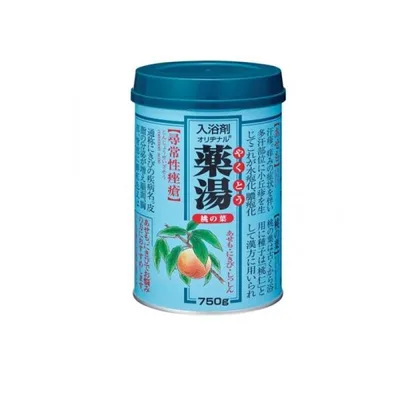 2980円以上で注文可能 入浴剤 オリヂナル薬湯 桃の葉 缶入 750g (1個)