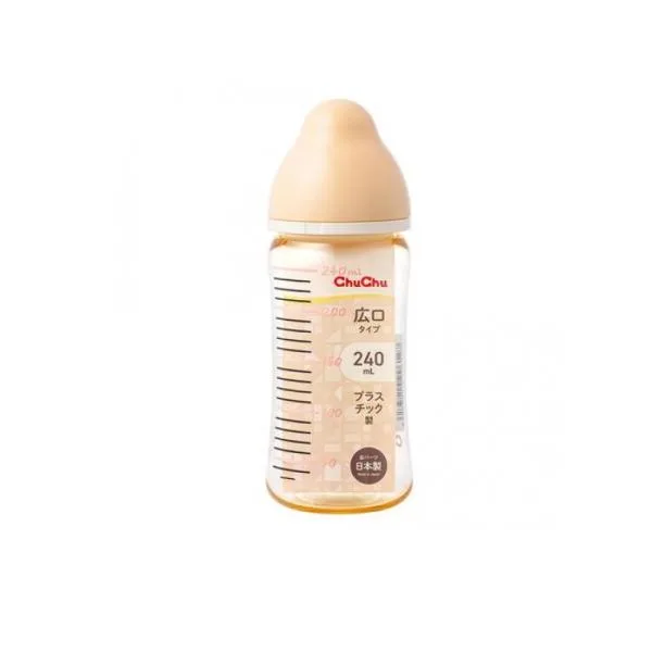 2980円以上で注文可能 ChuChu チュチュ マルチフィット広口タイプ哺乳びん プラスチック製 240mL (1個)