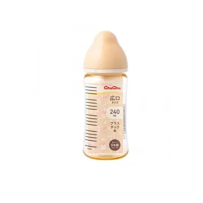 2980円以上で注文可能 ChuChu チュチュ マルチフィット広口タイプ哺乳びん プラスチック製 240mL (1個)