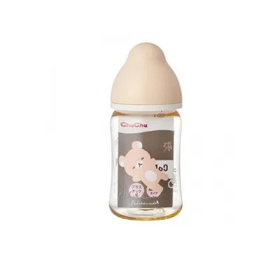 2980円以上で注文可能 ChuChu チュチュ マルチフィット広口タイプ哺乳びん プラスチック製 160mL (リラックマ) (1個)