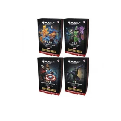 MTG マジックザギャザリング マーベル スーパーヒーローズ 統率者デッキ 英語版 4種セット (1個)