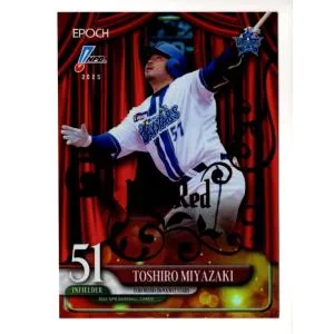25EPOCH NPBプロ野球カード 宮崎敏郎 Heat Red パラレル 1/1