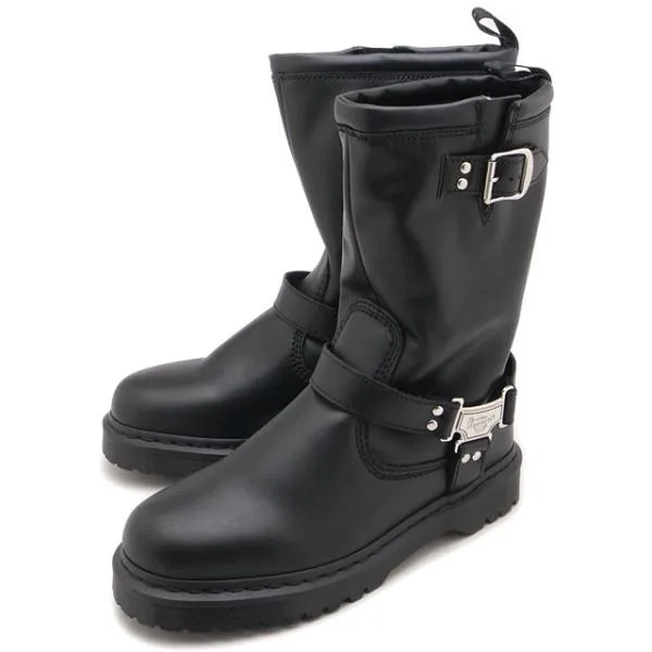ドクターマーチン Dr.Martens アニストン リガーブーツ 32199001 ANISTONE HI メンズ レディース ワークブーツ ミドル丈 プルアップ 黒 BLACK 正規取扱店
