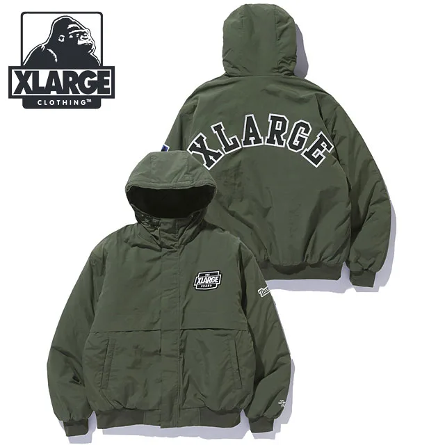 エクストララージ XLARGE メンズ ナイロンパファージャケット 101263021010 NYLON PUFFER JACKET アウター 中綿ジャケット ブルゾン ロゴ ストリート 正規取扱店