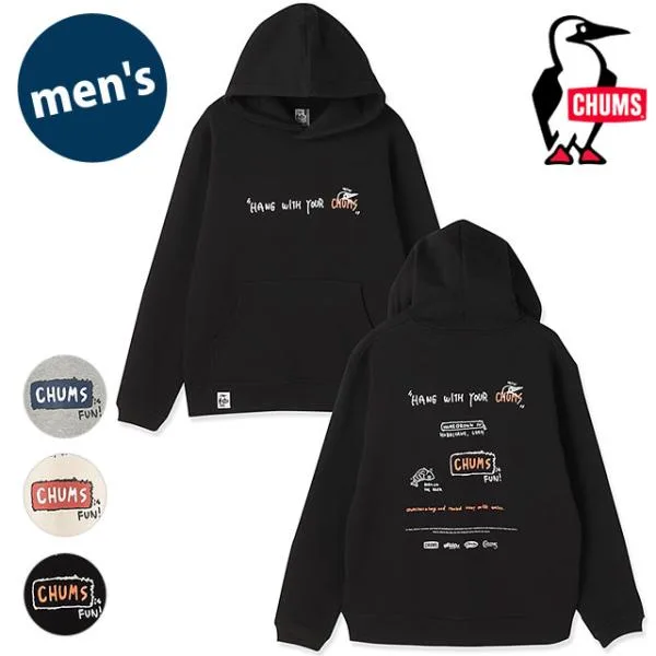 チャムス CHUMS メンズ チャムスイズファンプルオーバーパーカー CH00-1578 CHUMS is FUN Pullover Parka 長袖 スウェットフーディー USAコットン 正規取扱店