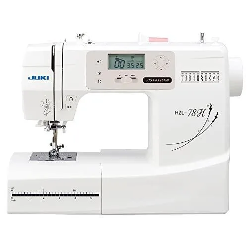 ワイドテーブル付 フットコントローラー付 JUKI ジューキ コンピューターミシン オート糸調子 100パターンの縫い模様 HZL-78H