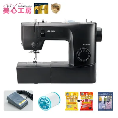 JUKI ジューキ HZL-40DXm 家庭用電動ミシン 自動糸通し 押え圧調節 自動ボタンホール フットコントローラー付き
