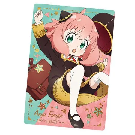 SPY×FAMILY ウエハース 24.スペシャルカード 1 アーニャ・フォージャー 単品 金色箔押し スパイファミリー アニメ グッズ トレカ