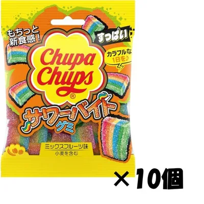 クラシエフーズ チュッパチャプス サワーバイトグミ A55g×10個
