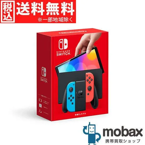 ◆キャンペーン※保証書未記入【超美品】【中古】 2021年版 Nintendo Switch(有機ELモデル)Joy-Con(L)ネオンブルー/(R)ネオンレッド HEG-S-KABAA