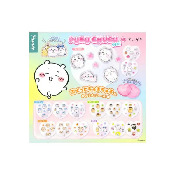 ちいかわ PUKU CHURU seal1 全5種 パレード コンプリート ガチャポン ガシャポン ガチャガチャ