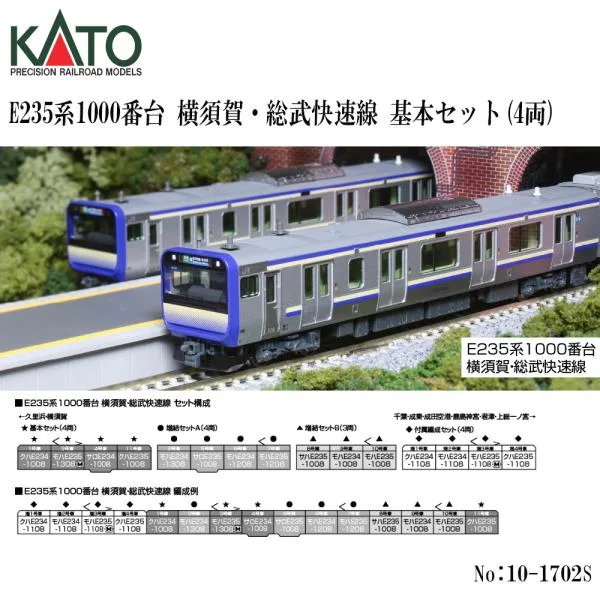 予約 2026年10月予定 No:10-1702S KATO E235系1000番台 横須賀線・総武快速線 基本セット(4両) ※2 鉄道模型 Nゲージ KATO カトー