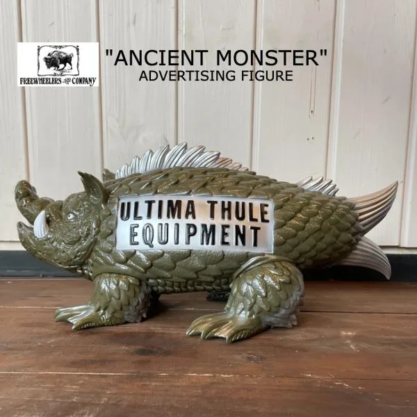 "ANCIENT MONSTER" / ADVERTISING FIGURE / OLIVE DRAB / FREEWHEELERS / フリーホイーラーズ / フィギュア ソフビ