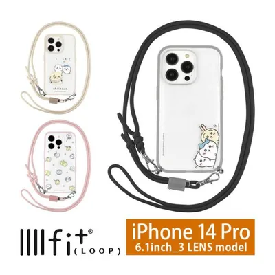iPhone14Proケース ちいかわ IIIIfit Loop ストラップ紐付き ck-19
