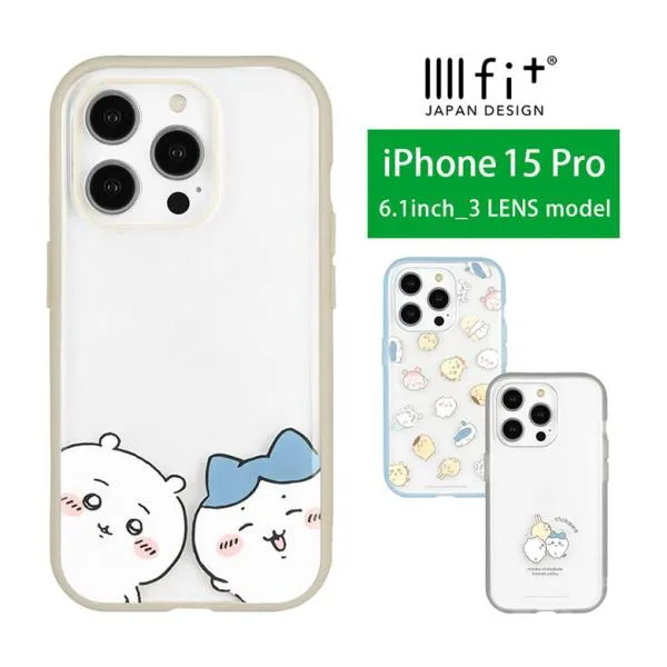 iPhone15Pro ケース ちいかわ IIIIfit Clear iPhone15 Pro アイフォン15 プロ 携帯ケース 透明 アイフォンケース クリア