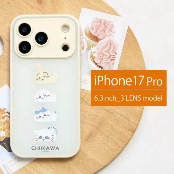 iPhone17Pro case Chikawa IIIIfit plump frame clear hybrid iPhone 17 pro smartphone case smartphone cover smartphone clear case goods