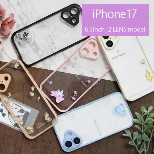 iPhone17 ケース ディズニーキャラクター IIIIfit プランプフレーム クリア ハイブリッド アイフォン17 スマホケース スマホカバー スマホ クリアケース