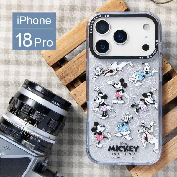 iPhone18 Pro ケース ディズニー Camera Frameクリアケース ソフトカバー インナーシート付き iPhone18 Pro dng-372mkf