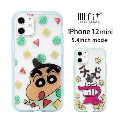iphone12 mini ケース クレヨンしんちゃん イーフィット IIIIfit クリア スマホケース iPhone12 mini アイフォン12 ミニ クリアカバー bcys-08