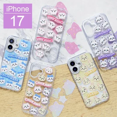 iPhone17 ケース ちいかわ Camera Frame クリアケース ソフトカバー インナーシート付き iPhone17 ck-100