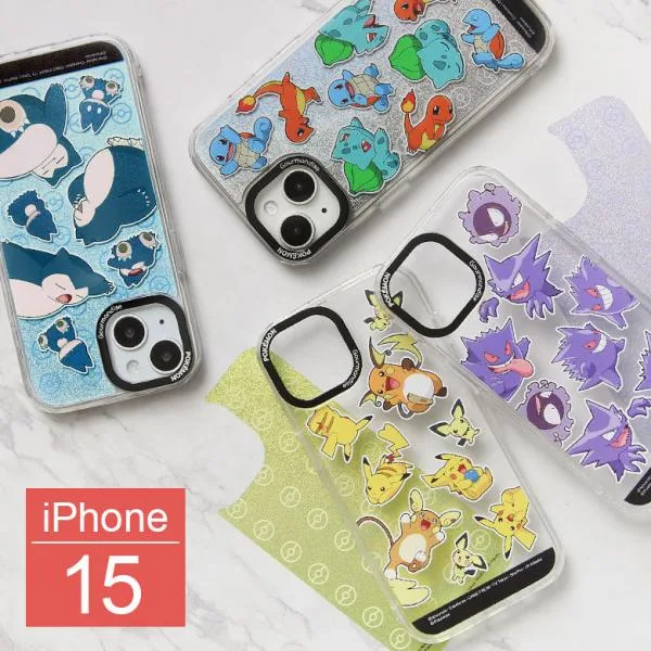 iPhone15 iPhone14 iPhone13 ケース ポケットモンスター ポケモン Camera Frame スマホケース クリア インナーシート付き pke-16