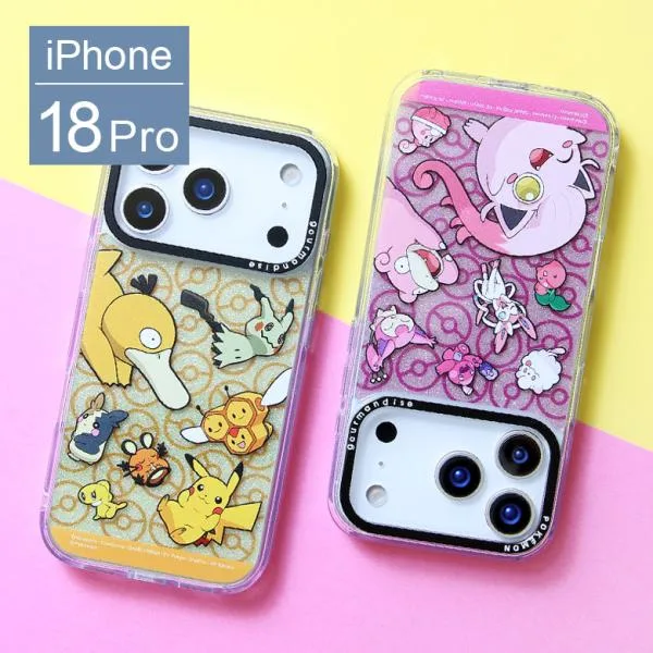 ポケットモンスター iPhone 18 Pro Camera Frameクリアケース ソフトカバー インナーシート付き iPhone18 Pro pke-69