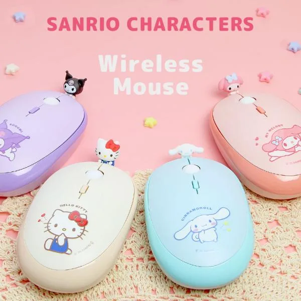 ワイヤレスマウス Bluetooth サンリオ 光学式 無線 右利き 左利き ハローキティ マイメロディ クロミ シナモロール ang-558