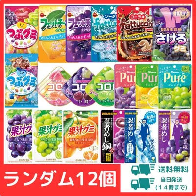 グミ 詰め合わせ 12個 人気 お菓子 おやつ ポイント利用 まとめ買い