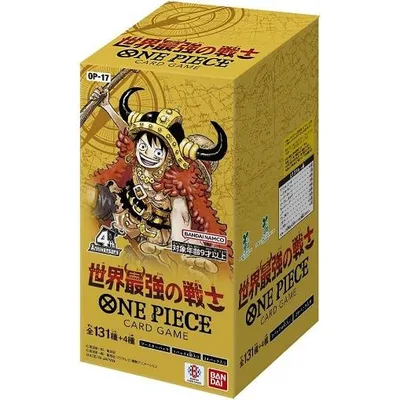 新品未開封プロモ2パック付属 ONE PIECEカードゲーム ブースターパック 世界最強の戦士【OP-17】 BOX