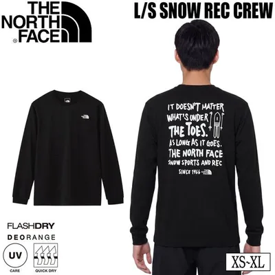 THE NORTH FACE L/S SNOW REC CREW ザ・ノースフェイス ロングスリーブ スノー レック クルー 長袖Tシャツ ロンT アウトドア カジュアル