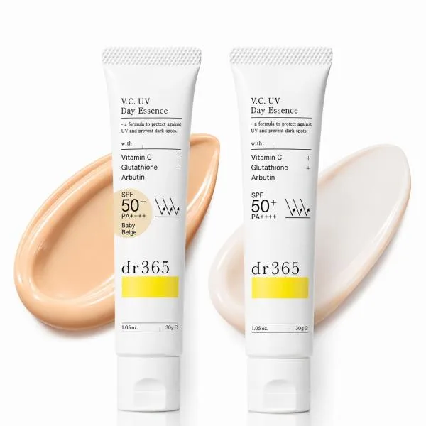 dr365 V.C. UVデイエッセンス N 30g 日焼け止め UVケア ドクター365 顔用 SPF50+ PA++++ 美容液 UV ウォータープルーフ ビタミンC 石けんオフ 化粧下地 毛穴ケア
