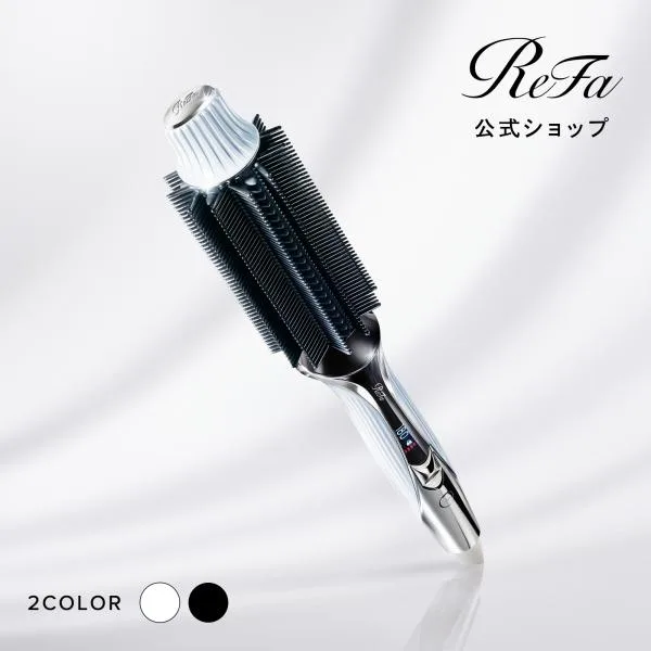 ReFa 公式 リファカールブローアイロン サロン級 ギフト ご褒美 ロールブラシ 簡単 ナチュラルカール