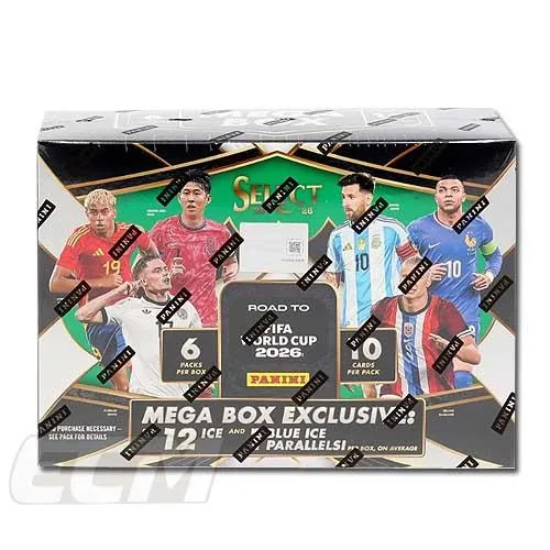 W杯公式横MB【予約WUS01】 PANINI SELECT ROAD TO FIFA WORLD CUP 25-26 SOCCER メガボックス横型 ボックス販売【サッカーカード/高級トレカ/パニーニ/トレカ/ワ