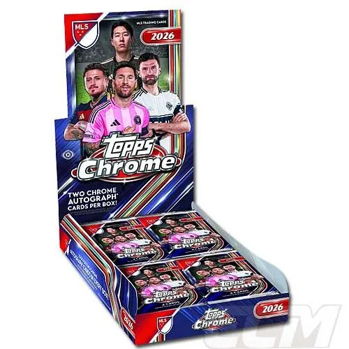 Chrome【WUS01】Topps MLS Major League Soccer 2026 Chrome Hobby サッカーカード ボックス販売【サッカー/トレカ/メッシ/直筆サインカードアメリカ/メジャーリ