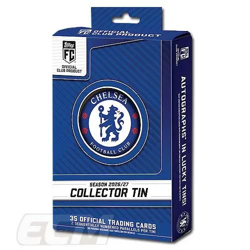 【予約TOP03】【国内未発売】Topps チェルシー 26-27 コレクター缶 カードセット【トレーディングカード/サッカー/Chelsea/プレミアリーグ/パーマー/ジョアンペ