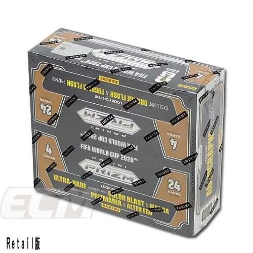 W杯公式Retail【予約WUS01】PANINI PRIZM FIFA WORLD CUP 2026 リテイル版 ボックス販売【サッカーカード/高級トレカ/パニーニ/トレカ/ワールドカップ/Worldcup