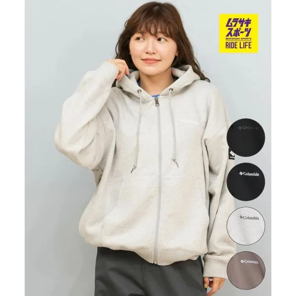 Columbia コロンビア ジップアップ パーカー メンズ レディース スウェット フーディー ロゴ 裏起毛 SUNRISE EDGE SWEAT FULL ZIP PM0928 ムラサキスポーツ限定
