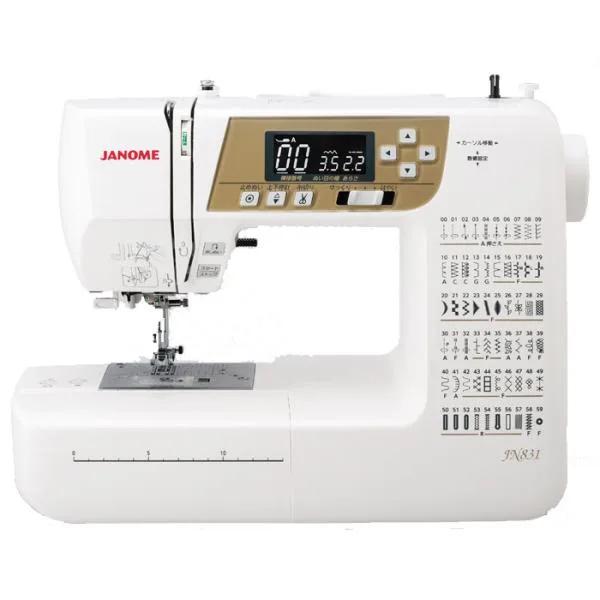 ジャノメ コンピュータミシン JN831 ■ JANOME ミシン 初心者 ソーイング 自動糸切り 本体 コンパクト 手作り 手芸 ギフト クリスマスプレゼント■