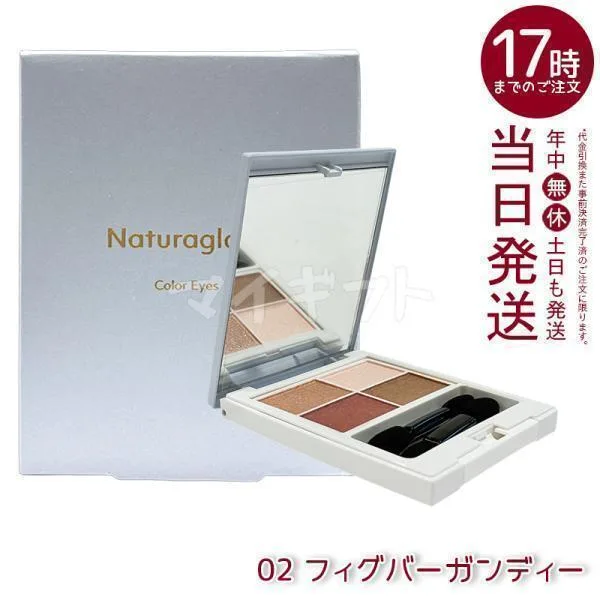 ナチュラグラッセ カラーアイズN 02 フィグバーガンディー 4.8g パウダーアイシャドウ naturaglace アイカラー チップ付き