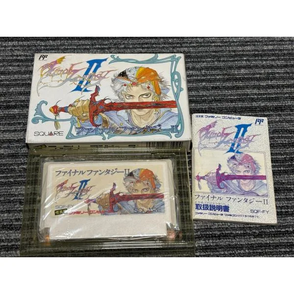 ファミコン カセット ソフト FF2 ファイナルファンタジーII FC 箱説明書付き