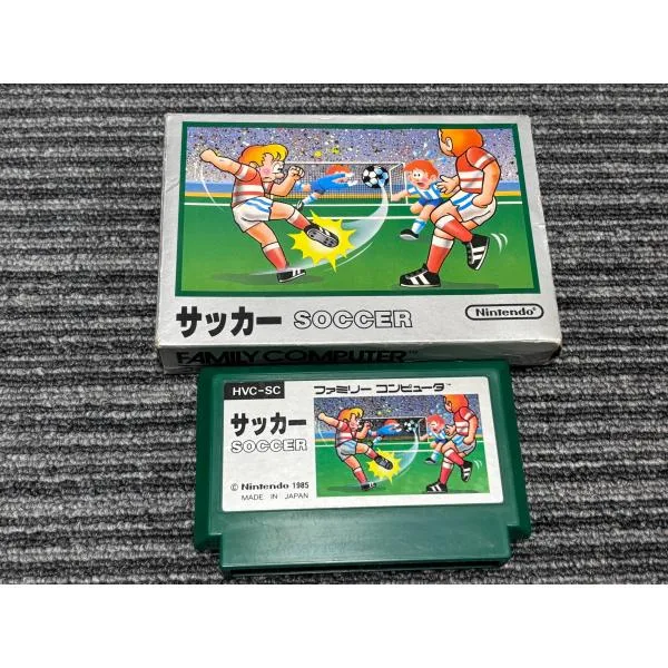 ファミコン カセット ソフト サッカー SOCCER 箱 付き FC