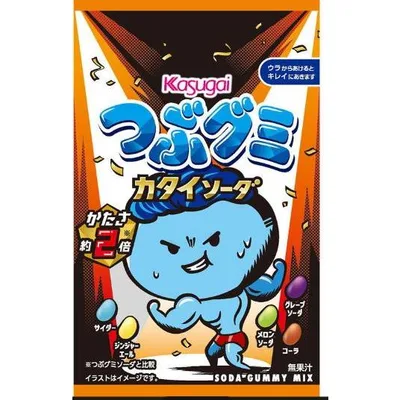 春日井製菓 つぶグミ カタイソーダ 70g×6袋